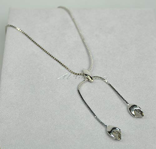 CHARTAGE-NECKLACE-BELGIAN-DESIGN-Rhodium-Plated-Metal-with-Swarovski-Stone-MDSF69-Silver-0-0