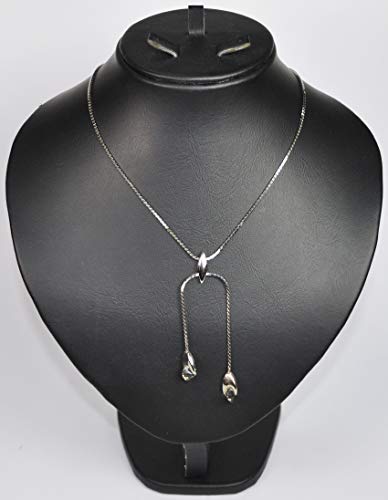 CHARTAGE-NECKLACE-BELGIAN-DESIGN-Rhodium-Plated-Metal-with-Swarovski-Stone-MDSF69-Silver-0