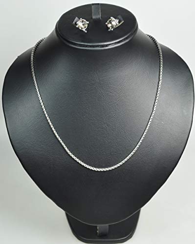 CHARTAGE-NECKLACE-SET-BELGIAN-DESIGN-RHODIUM-PLATED-METAL-WITH-CUBIC-ZIRCON-STONE-ST5414-SILVER-0