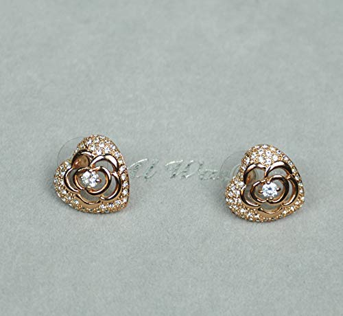 CHARTAGE-NECKLACE-SET-BELGIAN-DESIGN-RHODIUM-PLATED-METAL-WITH-CUBIC-ZIRCON-STONE-ST64403-ROSE-GOLD-0-1