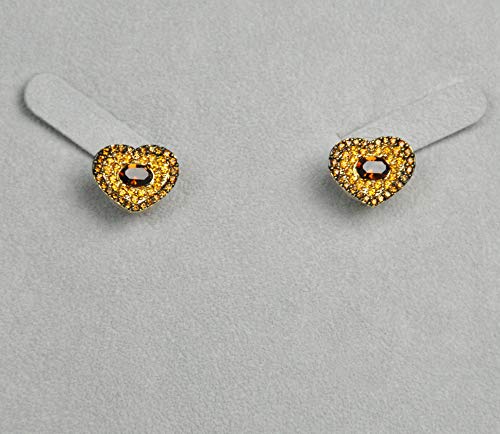 CHARTAGE-NECKLACE-SET-EITH-EARRING-BELGIAN-DESIGN-Gold-Plated-Chain-with-Cubic-Zircon-Stone-ST72548-GOLDTOPAZ-0-1