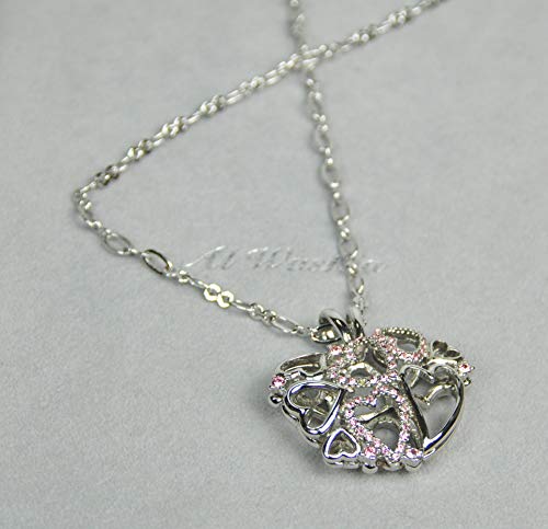 CHARTAGE-NECKLACE-SET-WITH-BELGIAN-DESIGN-Rhodium-Plated-Metal-with-Cubic-Zircon-Stone-ST59662-PINK-STONE-0-1