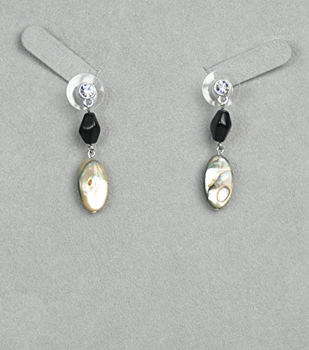 CHARTAGE-NECKLACE-SET-WITH-EARRING-BELGIAN-DESIGN-Rhodium-Plated-Metal-with-Belgian-beads-ST95037-SilverGrey-Beads-0-1