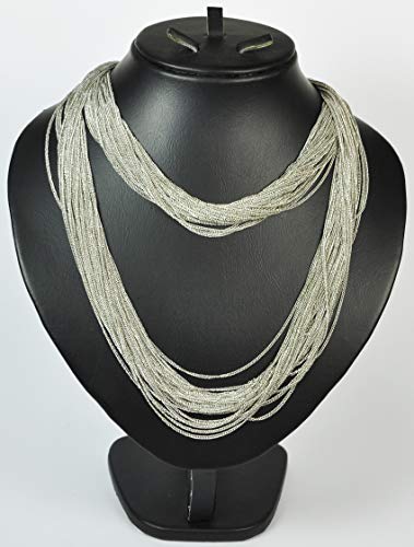 FASHION-NECKLACE-None-Precious-Metal-NY025-Silver-0