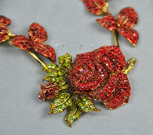 FASHION-NECKLACE-Rhodium-Plated-Metal-with-Crystal-N2529-GOLDRED-0-1