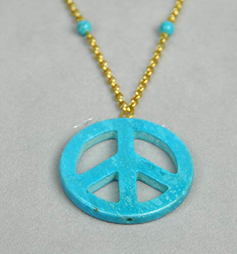 LEBANON-MADE-FASHION-NECKLACE-Gold-Plated-Chain-N4063-GoldTurquoise-0-0