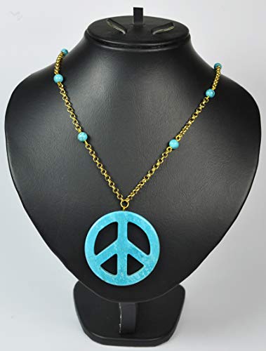 LEBANON-MADE-FASHION-NECKLACE-Gold-Plated-Chain-N4063-GoldTurquoise-0