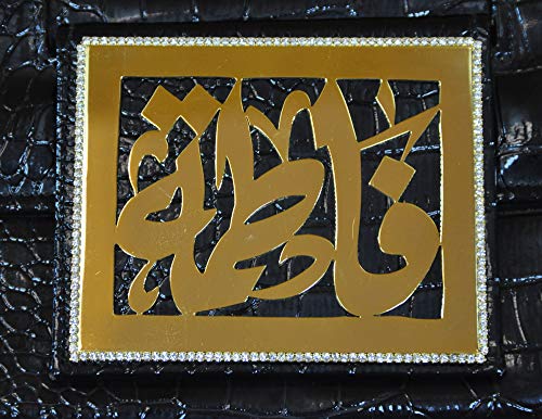Lebanon-Bag-with-gold-Plated-Name-FATHIMA-with-Cubic-zirconSynthetic-Bag-BG1305-Black-0-0