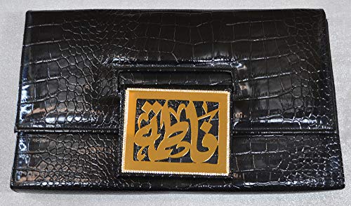 Lebanon-Bag-with-gold-Plated-Name-FATHIMA-with-Cubic-zirconSynthetic-Bag-BG1305-Black-0