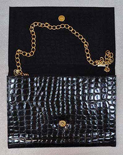 Lebanon-Bag-with-gold-Plated-Name-GHADEER-with-Cubic-zirconSynthetic-Bag-BG1305-Black-0-1