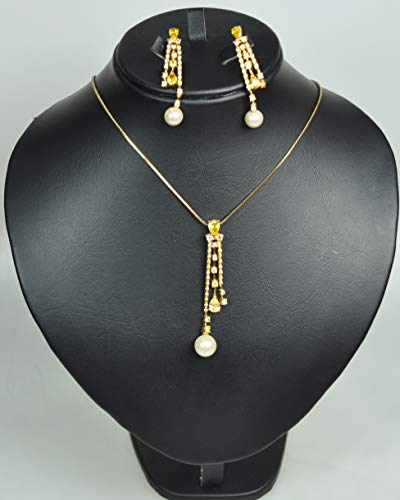NECKLACE-SET-RHODIUM-PLATED-METAL-WITH-CUBIC-ZIRCON-STONE-AND-PEARLST49214-GOLDLIGHT-YELLOWLIGHT-GREEN-0