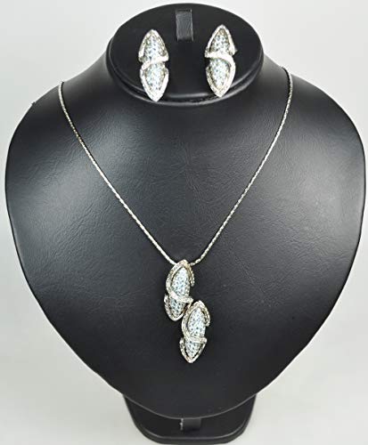 NECKLACE-SET-RHODIUM-PLATED-METAL-WITH-CUBIC-ZIRCON-STONE-ST49184-SILVERLIGHT-BLUE-0