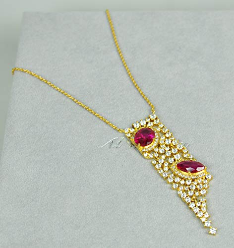 NECKLACE-SET-RHODIUM-PLATED-METAL-WITH-CUBIC-ZIRCON-STONE-ST5601-GOLDFUSCHIA-0-0