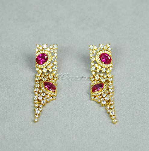 NECKLACE-SET-RHODIUM-PLATED-METAL-WITH-CUBIC-ZIRCON-STONE-ST5601-GOLDFUSCHIA-0-1