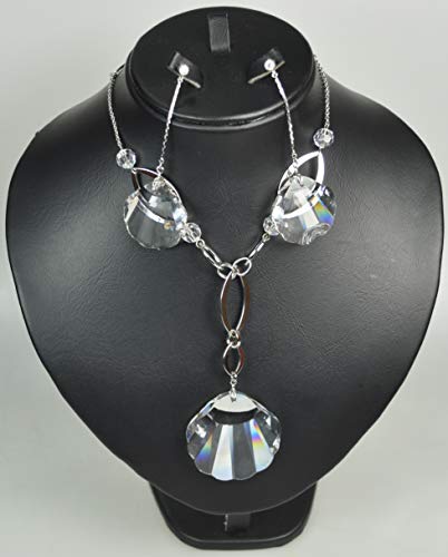 NECKLACE-SET-WITH-RHODIUM-PLATED-METAL-AND-SWAROVSKI-STONE-ST5242-SILVER-0